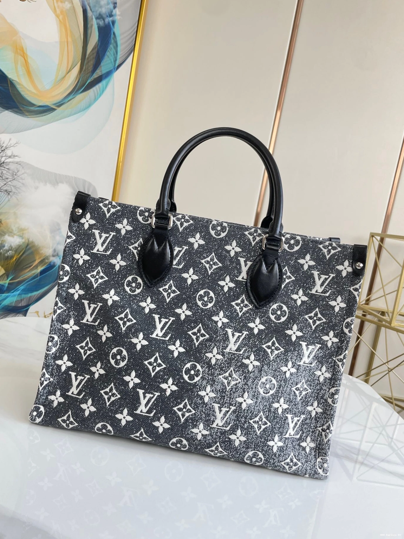 Aaa replica bags VUITTON ONTHEGO LOUIS MM 0718